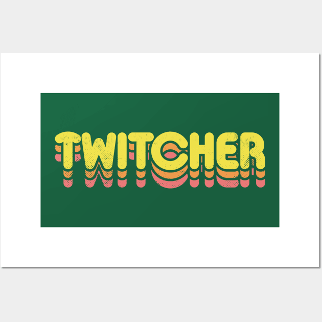 Retro Twitcher Wall Art by rojakdesigns